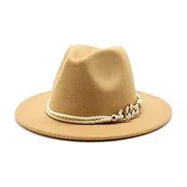 Comprar Sombrero De Fieltro De Ala Ancha Con Cinturón De Anillo