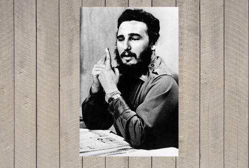 Cuadro 30x45cm Fidel Castro Revolucion Cuba Che M6