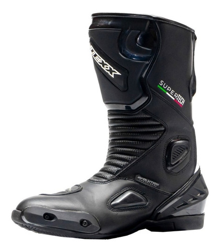 Imagem 5 de 10 de Bota Motociclista Texx Super Tech V2 Couro Esportiva