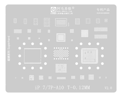 Stencil Amaoe Ip 7 7p-a10 T0.12mm