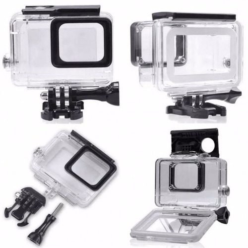 Kit Gopro 5 6 7 Black Caixa Estanque Bastão 3way Boia Maleta