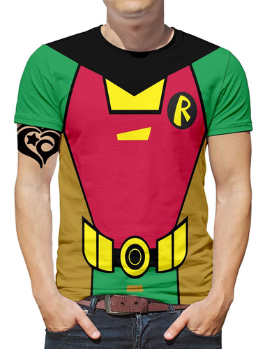 Camiseta Robin Plus Size Masculina Blusa Roupas Batman