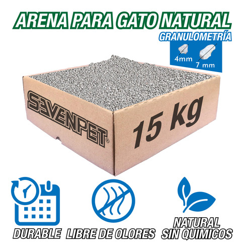 Arena Para Gato Económica Zeolita Mineral Elimina Olores