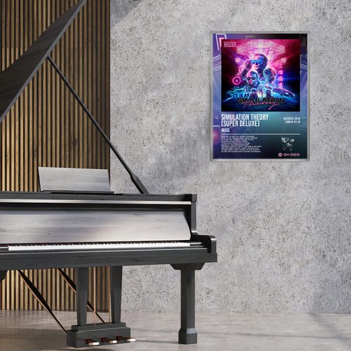 Poster Diseño Muse Simulation Theory Album Music Firma 12080