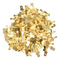 Comprar 10 Terminal Plano Macho Cobre Instalaciones Universal 
