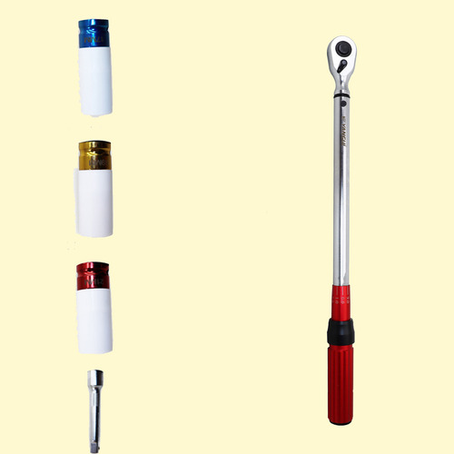 Kit Torquimetro 1/2 Torque De 60 A 330nm Com Acessorios