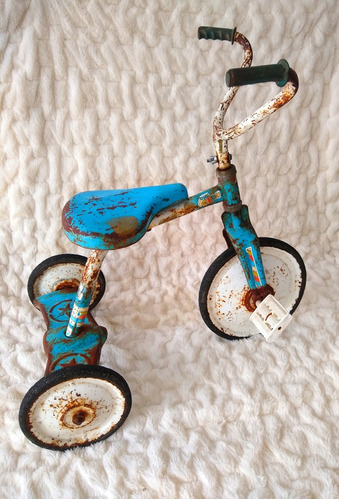 Precioso Triciclo Bicicleta Bici Juguete Antiguo Antigüedad 
