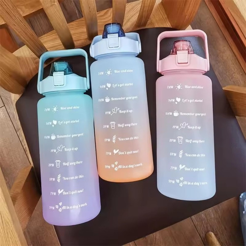 Botella De Agua Deportiva Portátil Para Exteriores, 2000 Ml