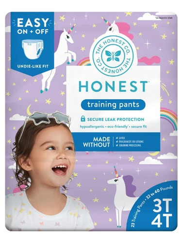 Pantalones De Entrenamiento Honest - Unicornios 3t-4t