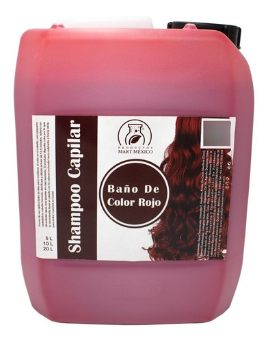 Shampoo Capilar Baño De Color Rojo (5 Litros)