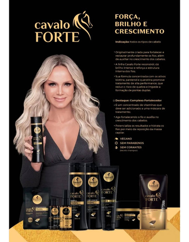 Kit Haskell Cavalo Forte 300ml Shampoo E Condicionador