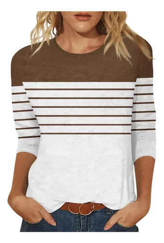comprar Blusas Holgadas Para Mujer Z Fashion Estampadas Con Mangas 3