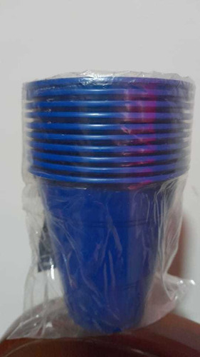 Paquete De 10 Vasos De 360ml O 12 Onzas En Tono Azul