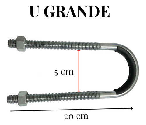 Abraçadeira + Parafuso Grande P/ Cadeirinha Dianteira