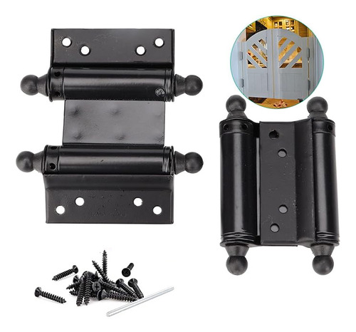 Bisagra Vaiven Doble Acción Single Negra 3 Pulgadas 1 Par