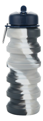 Vaso Plegable Deportivo De Silicona - Ideal Para Camping Gris Gris