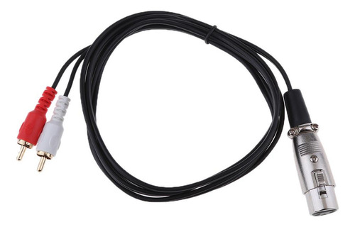 Cable De Sonido 3pin Xlr A Rca Y Splitter Cable