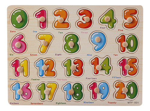 Juguetes De Rompecabezas De Madera G Kids Con Números Y Letr