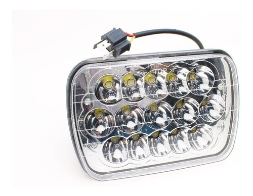 Ópticas 15 Led 45w H4 Alta/baja Faro 7¨ Universal X Juego