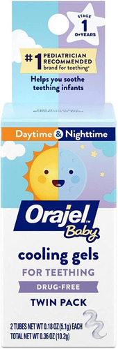 Orajel Para Bebe Dia Y Noche 2pack 10.2grs.