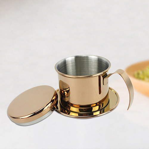 Vietnam Coffee Dripper Cafeteira Para Café Office Dourado