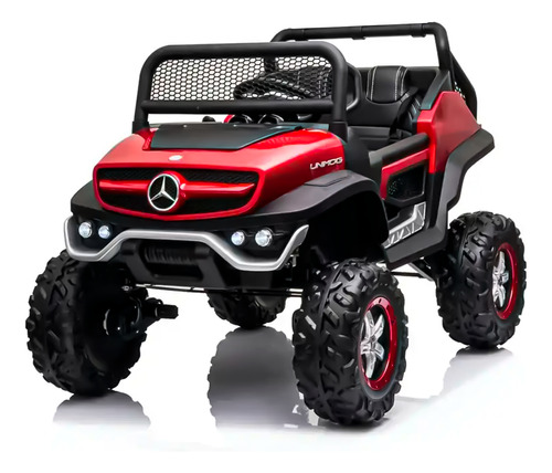 Mini Carro Elétrico Utv Quadriciclo Unimog 24v Vermelho