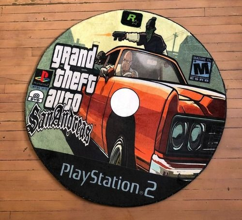 Tapete Alfombra Oficina Cuarto Grand Theft Auto San Andreas