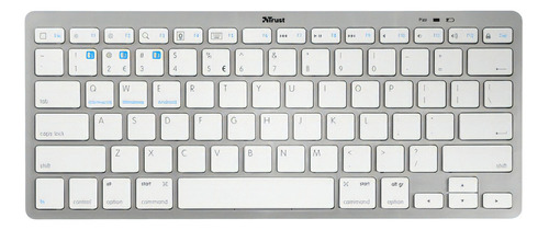 Teclado Trust Nado Inalámbrico Bluetooth Blanco Español