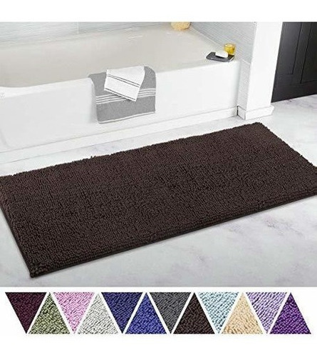 Itsoft Antideslizante Shaggy Chenille Microfibras Suaves Cor