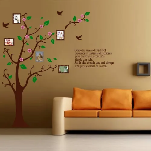 Vinilo Arbol De Fotos Vida Grande Wall Sticker
