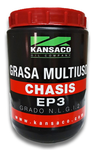 Grasa Multiuso Roja Ep3 Chasis 800 Gramos Kansaco