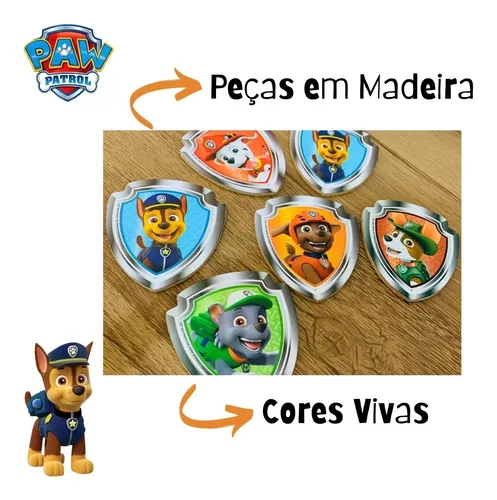 3 Jogos Patrulha Canina Kit Pintura + Tapa Na Mesa + Memoria - Nig  Brinquedos