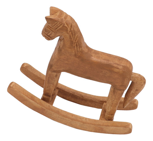 Decoración De Mesa Con Forma De Caballo Balancín De Madera T