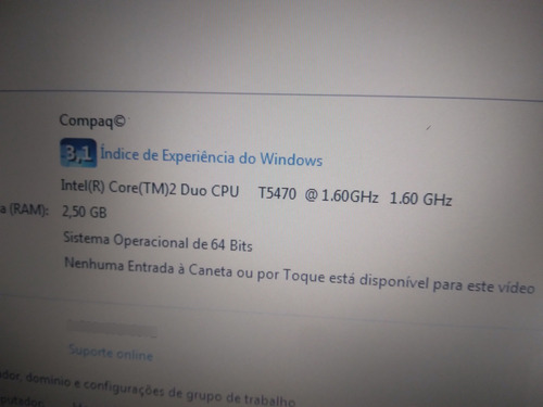 Notebook Hp Compaq 6710 B Leia A Descrição Cinza (Usado)