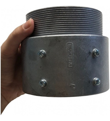 Kit 25 Conector Unidut Aluminio Conico Com Rosca 4 Tramontin