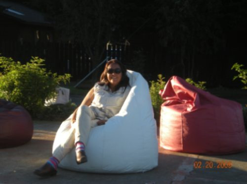 ¡oferta! Pera Pouf Gigante - Relleno De Perlas
