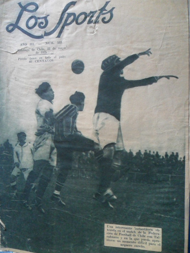 Revista Chilena Deportiva, Año 1925 Los Sports Nº 115