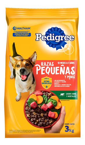 Pedigree Adulto Raza Pequeña 3 Kg