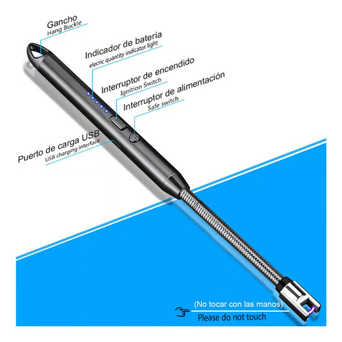 Bojoom 2pzs Recargable Encendedores Eléctrico De Plasma Multiusos Encendedor De Plasma Encendedor Electrico Ensendedores Usb Encendedor Plasma(negro)
