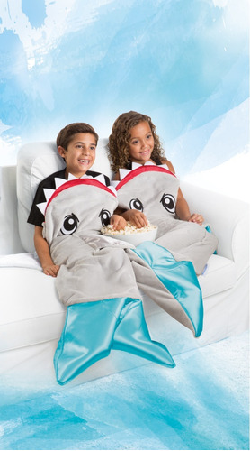 Cobija Snuggie Tails Tiburón Para Niño