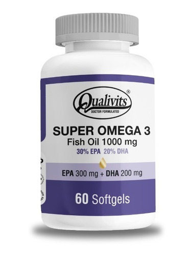 Super Omega 3 Fish Qualivits Oil 1000 Mg X 60 Cápsulas