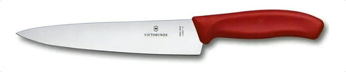 Cuchillo Victorinox Para Trinchar Swiss Classic En Rojo