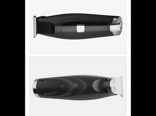 Máquina de cortar cabelo com aparador profissional Kemei Km-050 cor preta