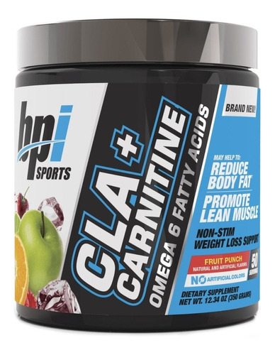 Suplemento En Polvo Bpi Sports  Cla + Carnitine Cla Matrix Sabor Fruit Punch En Pote De 350g