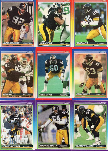 1990 Score Complete Set Pittsburgh Steelers