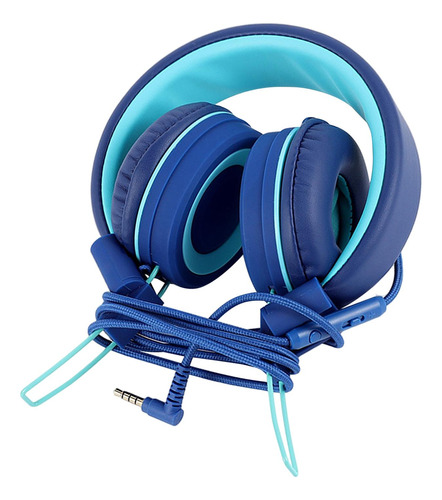 Auriculares Con Cable Estéreo Con Control De Volumen Azul