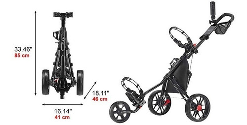 Kaddygolf Carro Manual Golf Caddytek Caddylite 11.5 3 Ruedas
