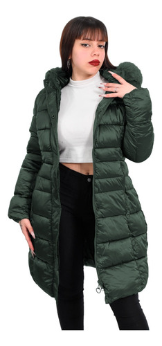 Campera Mujer Larga Inflable Impermeable Importada Booty