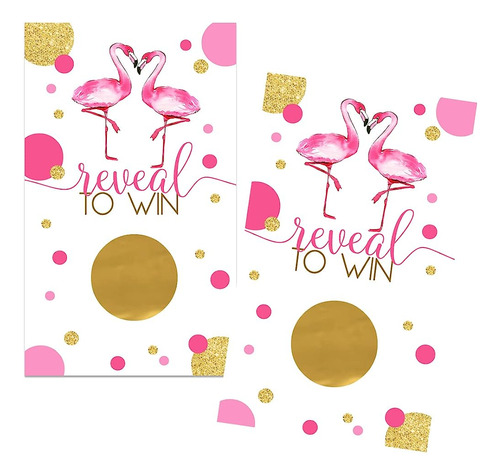 Paper Clever Party Flamingo Scratch Off Cards - Bridal Showe