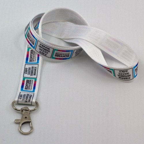 Imagen 6 de 10 de Cintas Blancas Logo Full Color Simple Faz Zamak Pack 50u